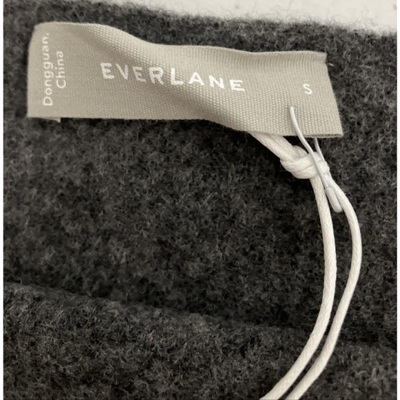 Everlane Women’s The Cozy-Stretch Tank Charcoal Gray Yak Hair Blend Sz S NWT - Picture 4 of 6